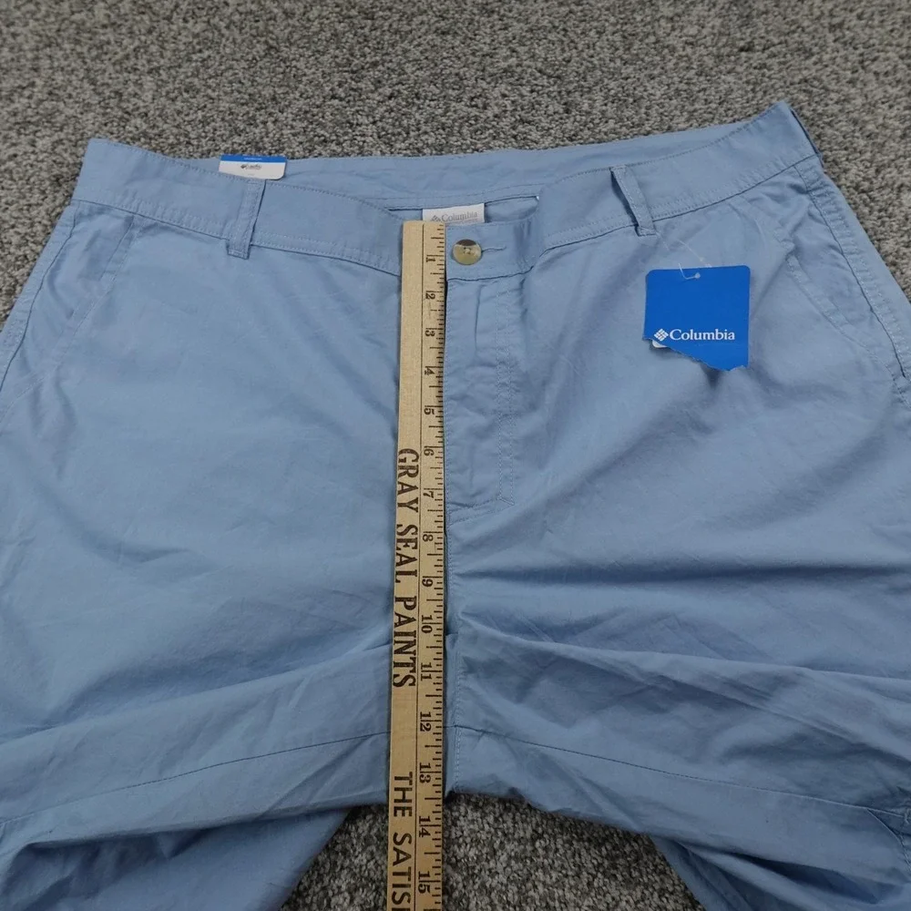 NEW Columbia Shorts Mens 38 Blue Chino‎ Fishing Outdoor Hiking Casual Trail Trek